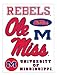 me & my BIG ideas laptopSTICKS Removable Laptop Stickers, Mississippi (Ole Miss) Rebels