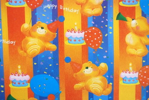 Gift Wrapping Paper – “Happy Birthday” Bears