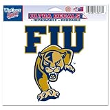 Florida International Golden Panthers 4.5"x6" Car Window Cling Decal