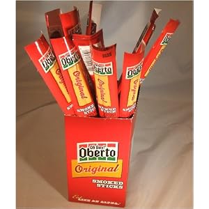 Oh Boy Oberto Original Smoked Dried Meat Sticks 12 Count Box by Oberto Sausage Company