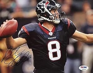 Autographed Matt Schuab Photo - 8x10 #t23008 - PSA/DNA Certified - Autographed NFL Photos