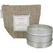 Leaves Fragrance elizabethW Travel Candle in Burlap Moistureproof Bag