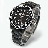 RELAX リラックス メンズ 腕時計 GMT ルシードブラック 黒ベゼルの画像