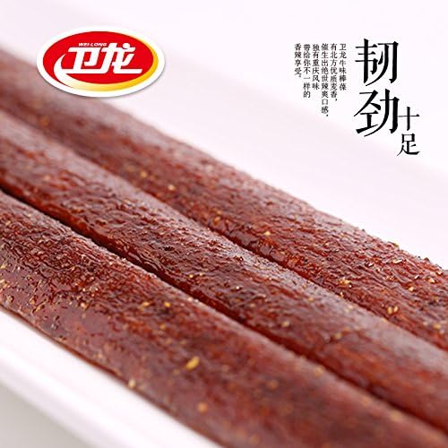 Kingree® Weilong Latiao, Chinese Special Snack Food: Wei Long Series Spicy Gluten, Upgrade New Pack (牛味棒390克x1包)