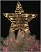 Gold Grapevine Star Lighted Christmas Tree Topper - 10 Clear Lights #ES61-151