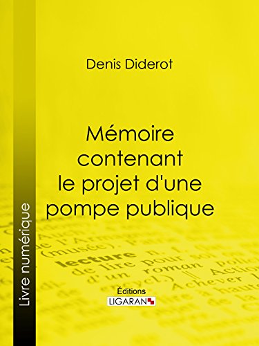 Mémoire contenant le projet d'une pompe publique (French Edition)