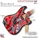 Camouflage Red WraptorSkinz Skin fits Rock Band Stratocaster Guitar for Nintendo Wii, XBOX 360, PS2 & PS3 (GUITAR NOT INCLUDED)