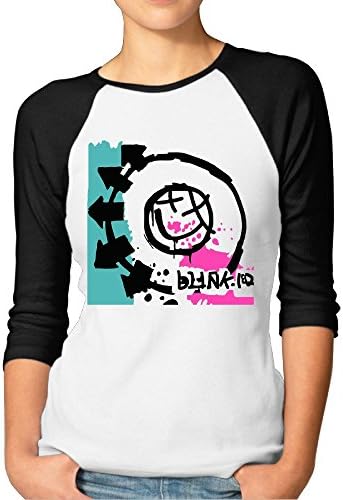 HUASHL Women's Blink-182 Self-Titled 3/4 Sleeve Baseball T Shirts