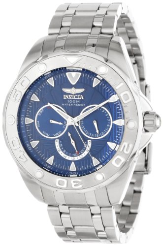 Invicta Men's 12254 Pro Diver Blue Dial Stainless Steel Watch On Sale