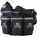 Diaper Dude Skull and Crossbones Diaper Bag - Black