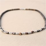 Urban Boundaries - Urban Boundaries Designer Series "Exhibit" Wood & Metal Necklace (18", Metal Closure)
