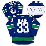 HENRIK SEDIN Vancouver Canucks SIGNED RBK Hockey Jersey
