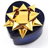 Bo&icirc;te &agrave; bijoux bague noeud bleu &eacute;tincelant