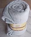 SUPERSOFT Microfaser Mikrofaser Decke Kuscheldecke SILVER silberfarben 180x220 cm Tagesdecke Wohndecke