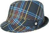 Goorin Brothers Last Minute Black Plaid Fedora Hat