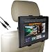 DBTech Car Headrest Mount Holder For Amazon Kindle Fire - Includes 5 ft. 3.5mm AUX Cable