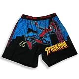 Spiderman by Marvel - Boys Boxer Shorts, Blue, Black