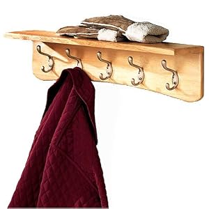 Mission Natural Wall-Mounted Coat Hooks/Rack