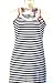 Esprit Sleeveless Striped Tennis Racer Back Women's Vintage Summer Dress