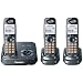 Electronics : Panasonic Dect 6.0 Expandable Digital Cordless Answering System - 3 Handset System (KX-TG9333T)