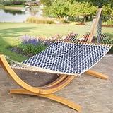 Solid Cypress Wood Arc Hammock Stand