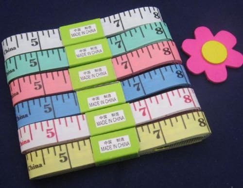 Random Color Sewing Supplies Rulers Plastic Sewing Tailor Diet Measuring Soft Ruler Tape Measure 150cm 10pcs