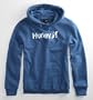 Hurley One N Only Blue & White Pullover Hoodie - Dark Blue X Sml