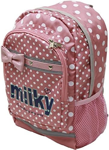 EXAS Kids Milky Junior Dot Print Backpack Daypack Pink