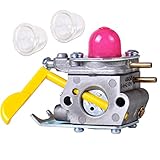 キャブ キャブレター + 2プライマー電球 置換 Craftsman Poulan Weedeater用