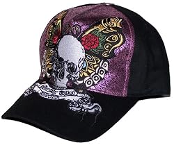 Silver Star Tattoo Collection "Butterfly Skull" Punk Hat