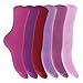 Ladies/Womens Bamboo Super Soft Work/Casual Non Elastic Top Socks (Pack Of 6)