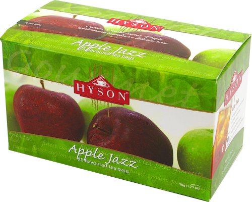 Hyson Tea, Apple Jazz, Teabags, 25-Count Boxes (Pack of 24) by Hyson