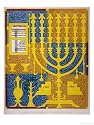 Jewish Candlestick Art Giclee Poster Print, 30x40
