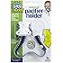 Baby Buddy Universal Pacifier Holder, Navy with White Stitch