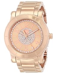 Juicy Couture Womens 1900856 HRH Analog Display Quartz Rose Gold Watch