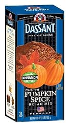 Dassant Pumpkin Spice Bread Mix, 16-Ounce Boxes (Pack of 6)