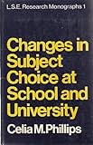 Changes in subject choice at school and university