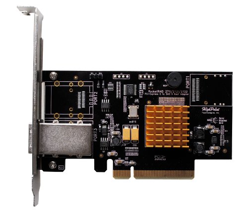 HighPoint RocketRAID 2711 4-Port PCI-Express 2.0 x8 SAS/SATA RAID Controller