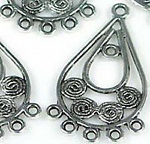 Smith Beads 5 Pewter Chandelier Filigree Earring/Pendant Connector