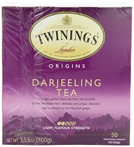 Twinings Darjeeling Tea, Tea Bags, 50-Count Boxes (Pack of 6)