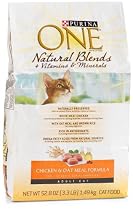 Purina One Cat Food Natural Blends Chicken & Oat Formula, 3.3-Pound Bags (Pack of 3)
