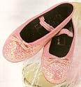 Childs Pretty Pink Glitter Ballet Flat