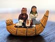 Ceramic figurine, 'Nativity in a Canoe'