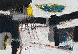 Art print 'Ambunti Hill' by Jos van den Berg - image size w 100 cm x h 70 cm Kitchen & Housewares