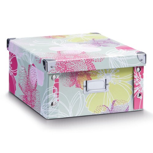 Zeller 17902 Aufbewahrungsbox  "Blossom" Pappe, 31 x 26 x 14 cm