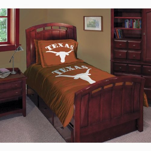 Texas Longhorns Twin/Full Comforter with Two Pillow Shams