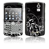 B&W Fleur Design Protective Skin Decal Sticker for Blackberry Curve 8300/ 8310/ 8320 Cell Phones