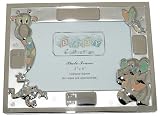 Baby Engraveable Photo Frame Birth Record or Christening Gift