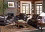 Leather Sofa Set - 4 Piece in Brown Leather Match Vinyl - Coaster