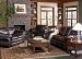 Leather Sofa Set - 4 Piece in Brown Leather Match Vinyl - Coaster
